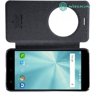 Nillkin ультра тонкий чехол книжка для Asus Zenfone 3 ZE520KL - Sparkle Case Черный 