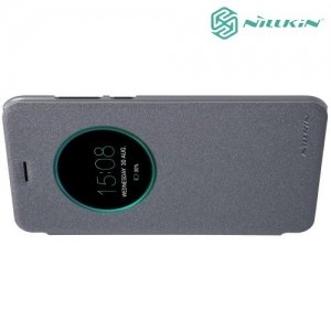 Nillkin ультра тонкий чехол книжка для Asus Zenfone 4 ZE554KL - Sparkle Case Серый 
