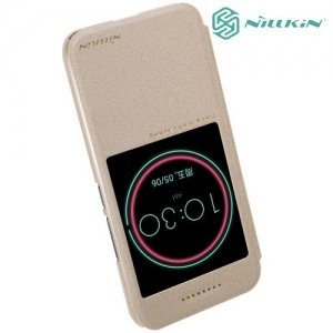Nillkin ультра тонкий чехол книжка для HTC 10 / 10 Lifestyle - Sparkle Case Золотой 