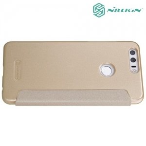 Nillkin ультра тонкий чехол книжка для Huawei Honor 8 - Sparkle Case Золотой 