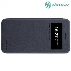 Nillkin ультра тонкий чехол книжка для LG K10 2017 M250 - Sparkle Case Серый 