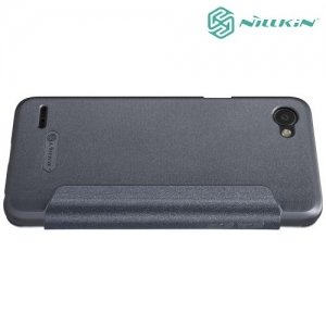 Nillkin ультра тонкий чехол книжка для LG Q6a M700 - Sparkle Case Серый 