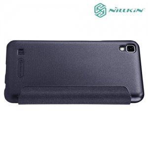 Nillkin ультра тонкий чехол книжка для LG X Power K220DS - Sparkle Case Серый 