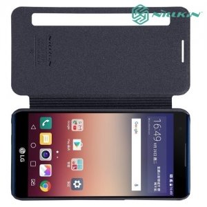 Nillkin ультра тонкий чехол книжка для LG X Power K220DS - Sparkle Case Серый 