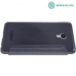 Nillkin ультра тонкий чехол книжка для Meizu M3E - Sparkle Case Серый 