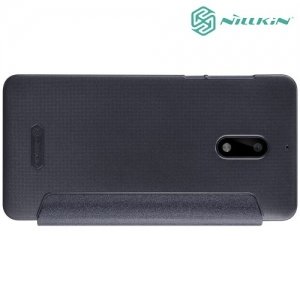Nillkin ультра тонкий чехол книжка для Nokia 6 - Sparkle Case Серый 