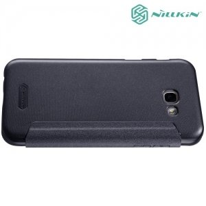 Nillkin ультра тонкий чехол книжка для Samsung Galaxy A7 2017 SM-A720F - Sparkle Case Серый 