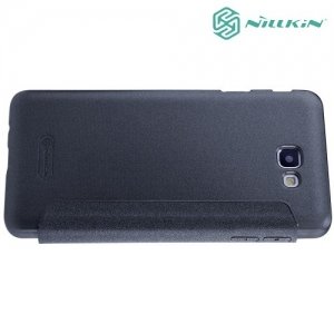 Nillkin ультра тонкий чехол книжка для Samsung Galaxy J5 Prime - Sparkle Case Серый 