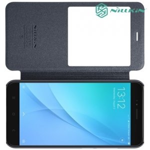 Nillkin ультра тонкий чехол книжка для Xiaomi Mi 5x - Sparkle Case Серый 