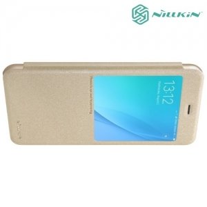Nillkin ультра тонкий чехол книжка для Xiaomi Mi 5x - Sparkle Case Золотой 