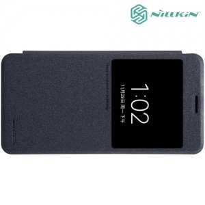 Nillkin ультра тонкий чехол книжка для Xiaomi Mi Note 2 - Sparkle Case Серый 