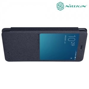 Nillkin ультра тонкий чехол книжка для Xiaomi Redmi Note 4 - Sparkle Case Темно-серый 