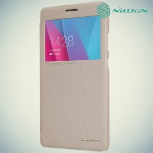 Nillkin ультра тонкий чехол книжка для Huawei Honor 5X - Sparkle Case Золотой 