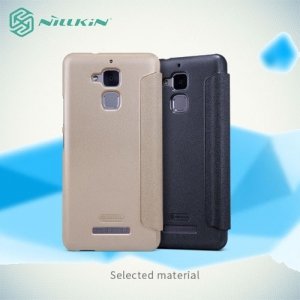 Nillkin ультра тонкий чехол книжка для Asus ZenFone 3 Max ZC520TL - Sparkle Case Серый 
