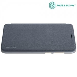 Nillkin ультра тонкий чехол книжка для Huawei Honor 7X - Sparkle Case Серый 