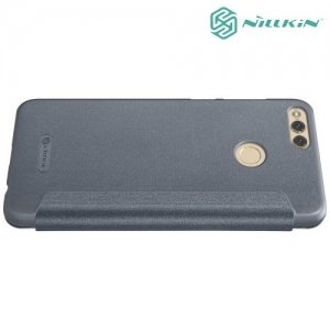 Nillkin ультра тонкий чехол книжка для Huawei Honor 7X - Sparkle Case Серый 