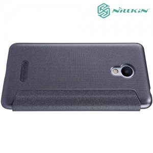 Nillkin ультра тонкий чехол книжка для Meizu m3s mini - Sparkle Case Черный 