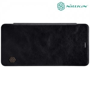 Nillkin Qin Series кожаный чехол книжка для Samsung Galaxy A8 Plus 2018 - Черный 