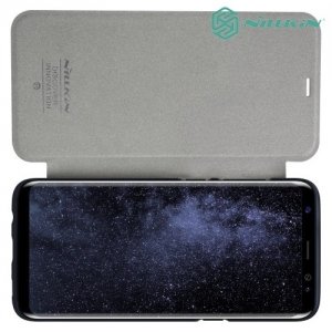 Nillkin ультра тонкий чехол книжка для Samsung Galaxy S8 - Sparkle Case Серый 