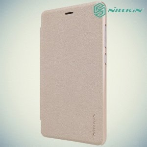 Nillkin ультра тонкий чехол книжка для Xiaomi Redmi 3 - Sparkle Case Золотой 