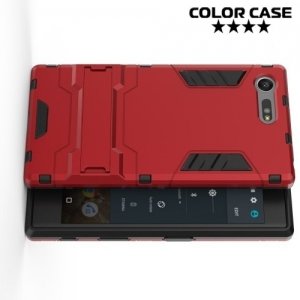 Противоударный гибридный чехол для Sony Xperia X Compact - Красный 