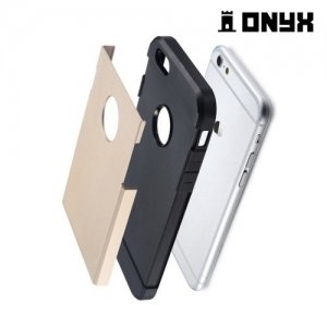 Противоударный защитный чехол для iPhone 6S / 6   - Серебряный