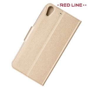Red Line чехол книжка для HTC Desire 728, 728G Dual SIM  - Золотой