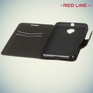 Red Line чехол книжка для Lenovo Vibe C2 (K10A40)  - Черный