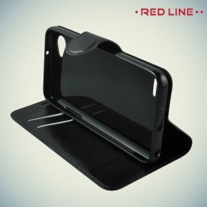 Red Line чехол книжка для LG Q6a M700 - Черный