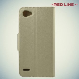Red Line чехол книжка для LG Q6a M700 - Золотой
