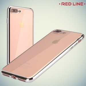 Red Line iBox Blaze силиконовый чехол для iPhone 8 Plus / 7 Plus - Серебряный
