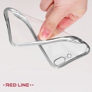 Red Line iBox Blaze силиконовый чехол для iPhone 8 Plus / 7 Plus - Серебряный