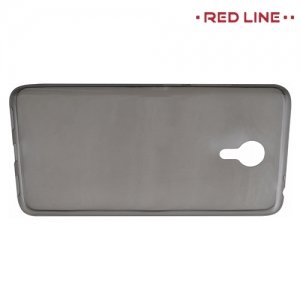 Red Line силиконовый чехол для Meizu M3 Note - Полупрозрачный черный