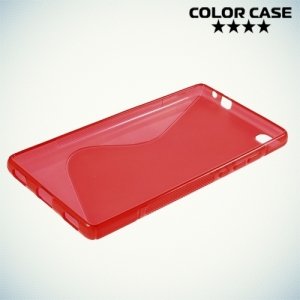 Силиконовый чехол для Huawei P8 - Красный