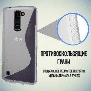 Силиконовый чехол для LG K10 K410 - Прозрачный