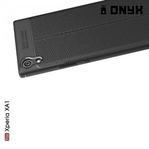 Силиконовый чехол под кожу для Sony Xperia XA1 Черный