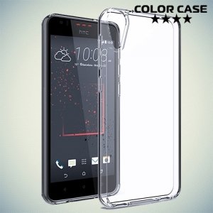 Тонкий силиконовый чехол для HTC 10 Lifestyle - Прозрачный