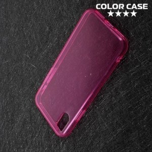 Тонкий силиконовый чехол для iPhone Xs / X - Розовый