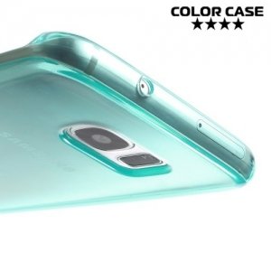 Тонкий силиконовый чехол для Samsung Galaxy S7 Edge - Голубой