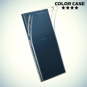 Тонкий силиконовый чехол для Sony Xperia XZs - Прозрачный