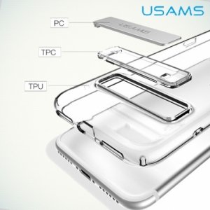 USAMS Bright Series Силиконовый чехол с подставкой для iPhone 8/7