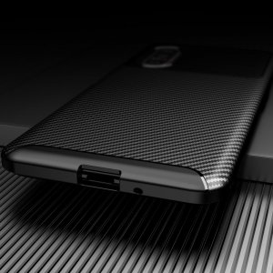 Carbon Силиконовый матовый чехол для Sony Xperia 5 II - Черный цвет