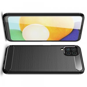 Carbon Силиконовый матовый чехол для Samsung Galaxy M32 - Черный