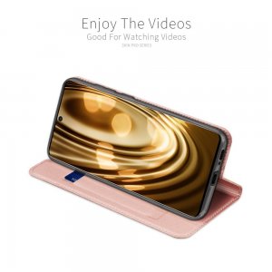 Dux Ducis чехол книжка для Samsung Galaxy S10 Lite с магнитом и отделением для карты - Черный цвет