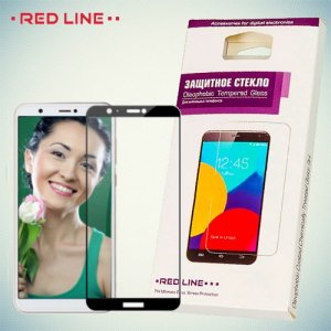3D Защитное стекло для Huawei P Smart - Черное Red Line