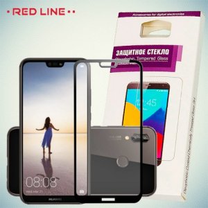 Red Line Изогнутое защитное 3D стекло для Huawei P20 - Черное