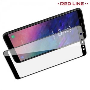 3D Защитное стекло для Samsung Galaxy A6 Plus 2018 - Черный Red Line