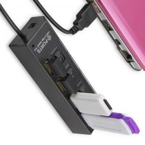 4 USB хаб концентратор для передачи данных с отдельными переключателями