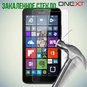 OneXT Закаленное защитное стекло для Microsoft Lumia 640 XL (3G, LTE, Dual Sim)