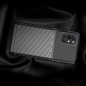 AirBags Case противоударный силиконовый чехол с усиленной защитой для OnePlus 9R Черный